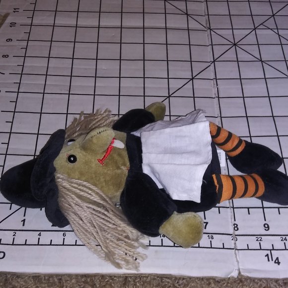 Vtg WACKY The Witch Stuffed Bean Cuddle Wit Halloween Plush Toy Shanghai Elcee - Picture 10 of 10